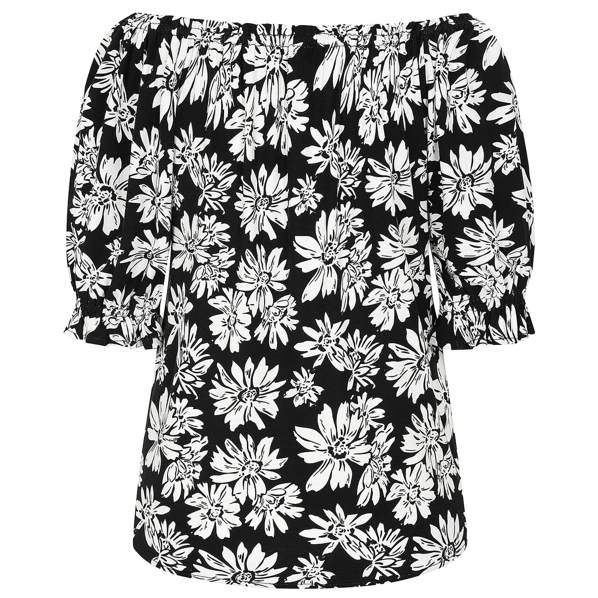 Emreco Frill Sleeve Floral Top 7805020 6