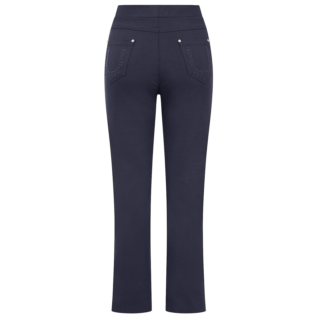 Emreco Jean Style Stretch Trousers 29 Inch Leg (Size 20) - Navy