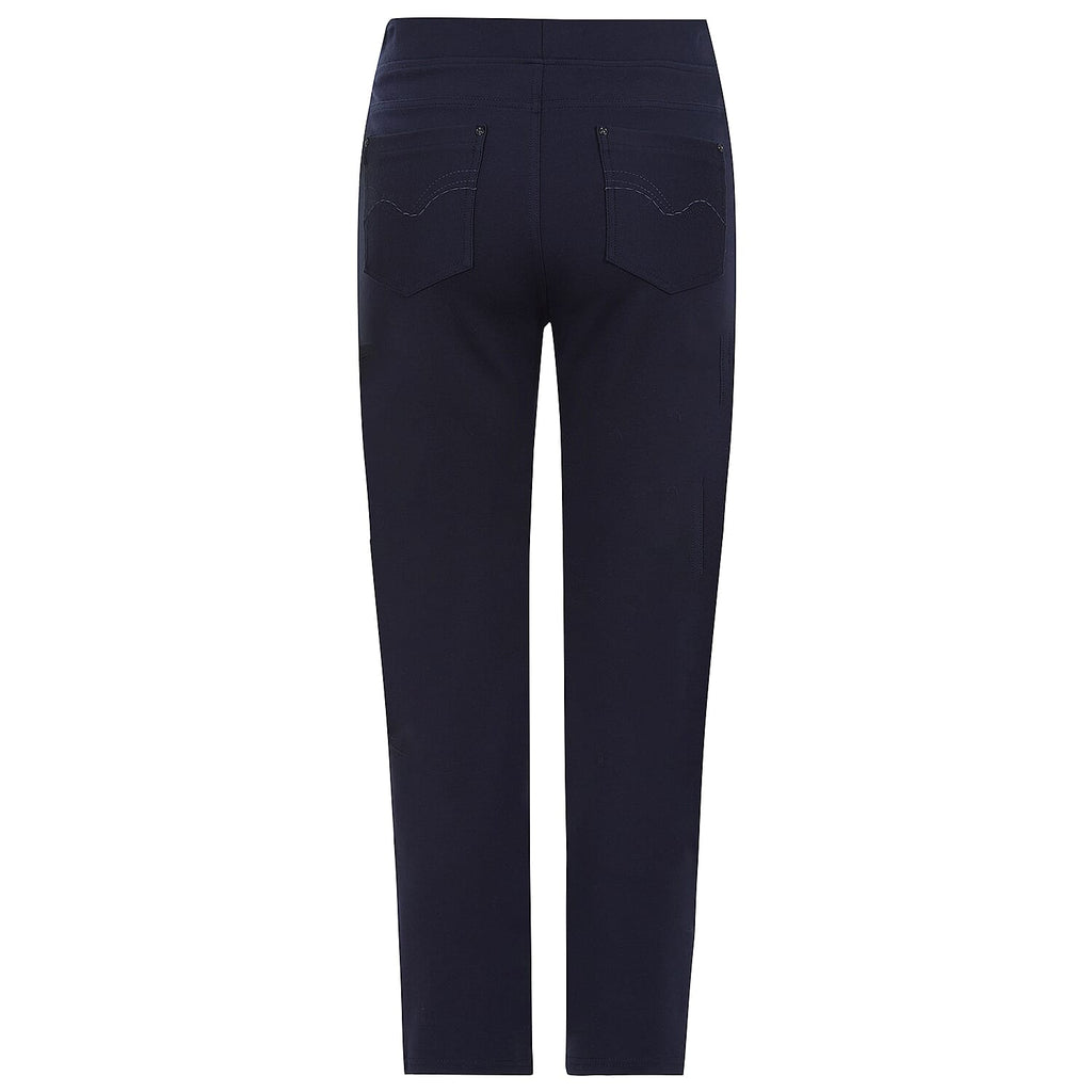 Emreco Jean Style Ponte Stretch Trouser (Size 10) - Navy
