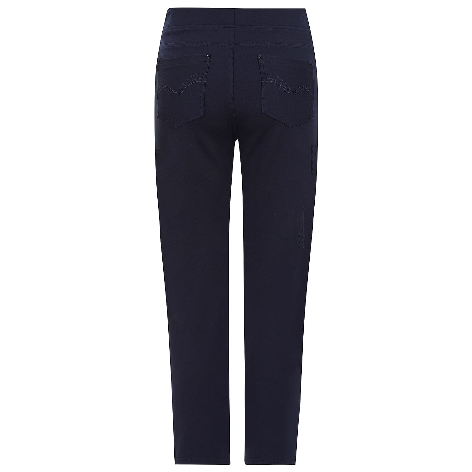 Emreco Jean Style Ponte Stretch Trouser (Size 10) - Navy 8097703 2