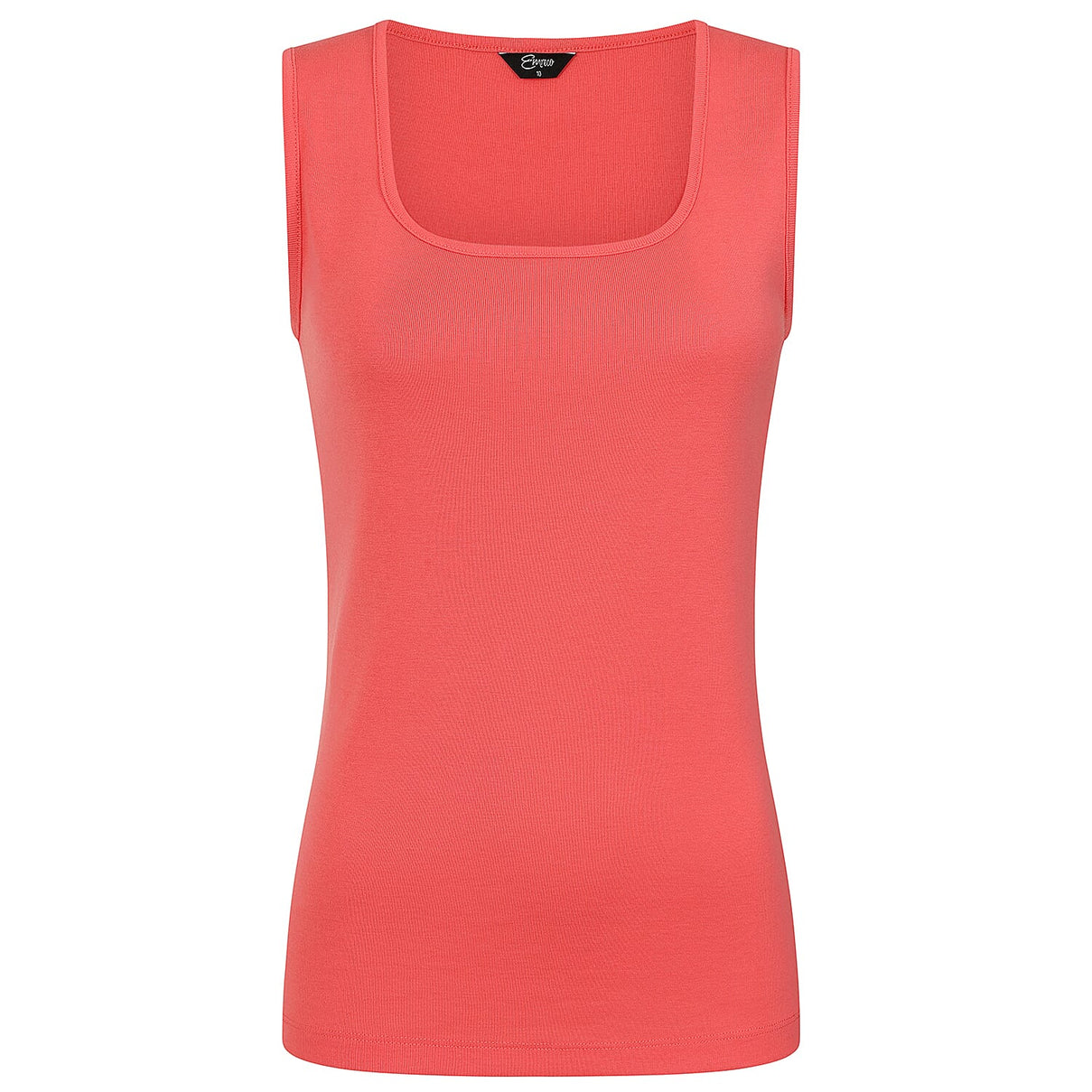 Emreco Square Neck Sleeveless Knitted Vest (Size 20) - Coral 7973124 0