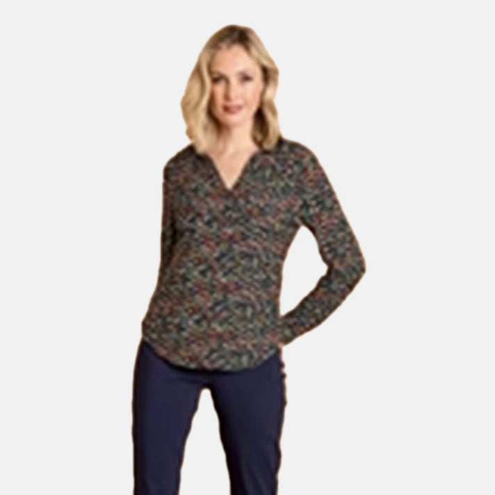 Emreco Long Sleeve Classic Collar Blouse (Size 16) - Teal 8097460 2