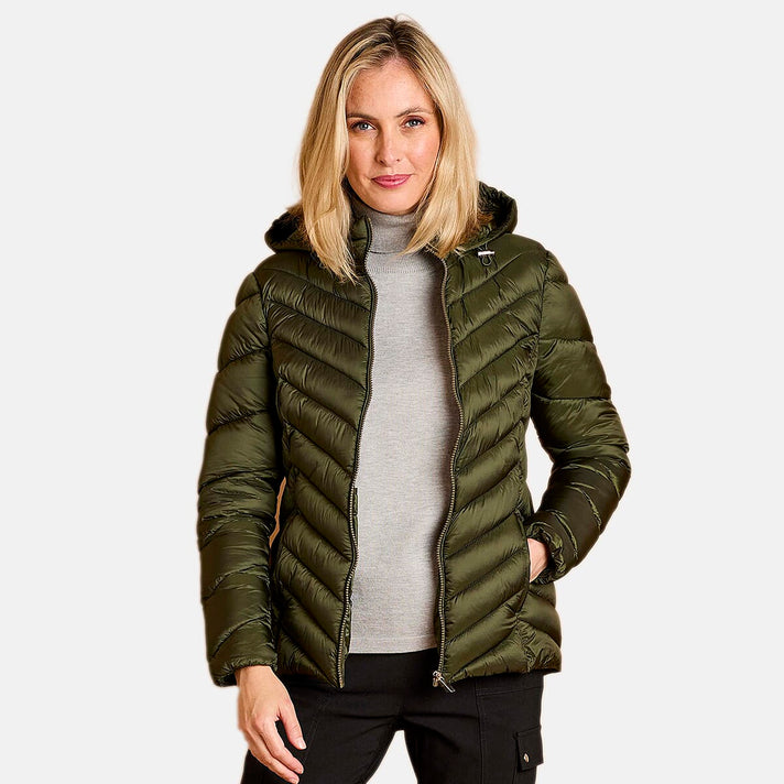 Emreco Long Sleeve Quilted Jacket (Size 10) - Olive 8095543 1