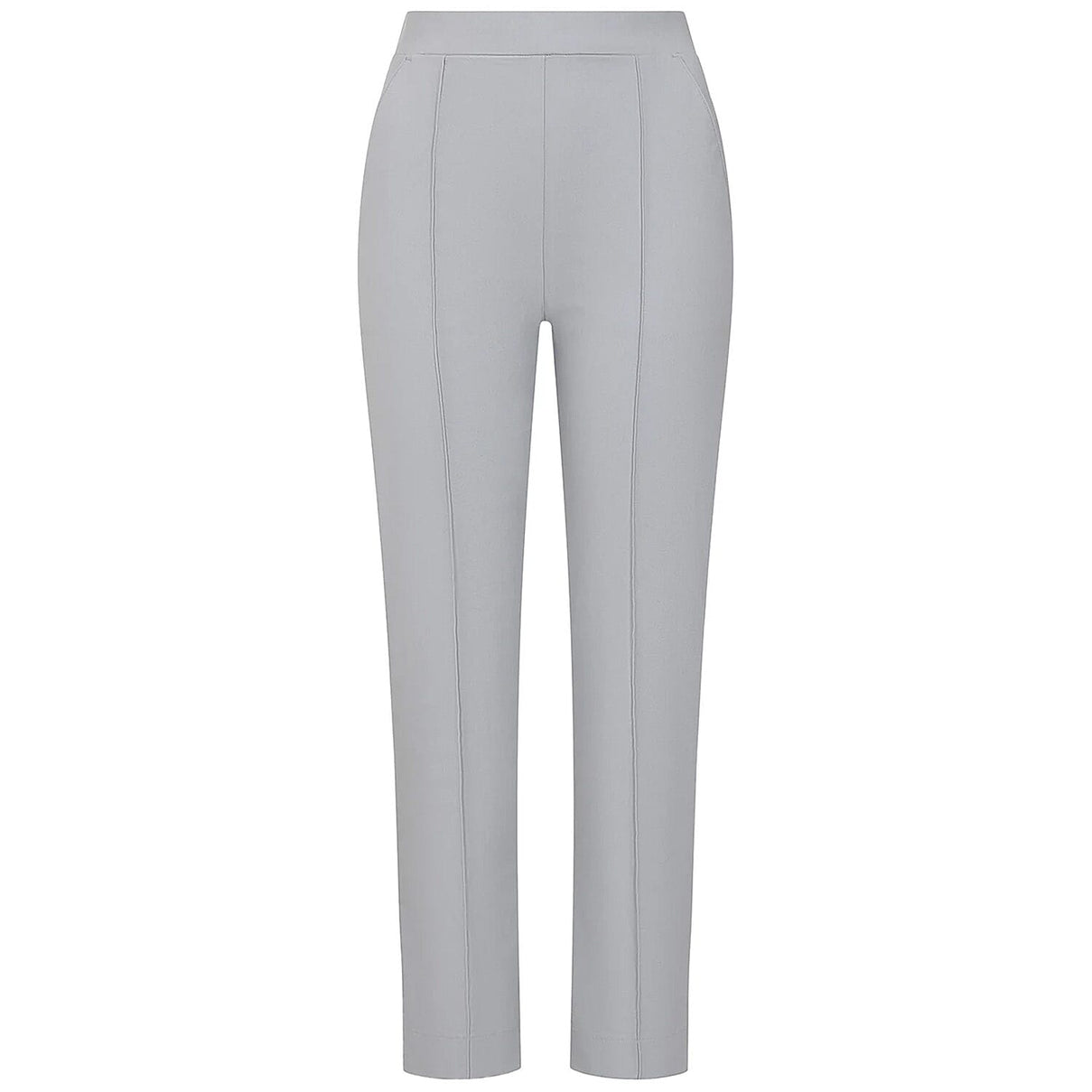 Emreco Pintuck Front Bengaline Trouser (Size 12) - Silver 8225842 1