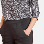 Emreco Pintuck Front Bengaline Trouser (Size 16) - Black