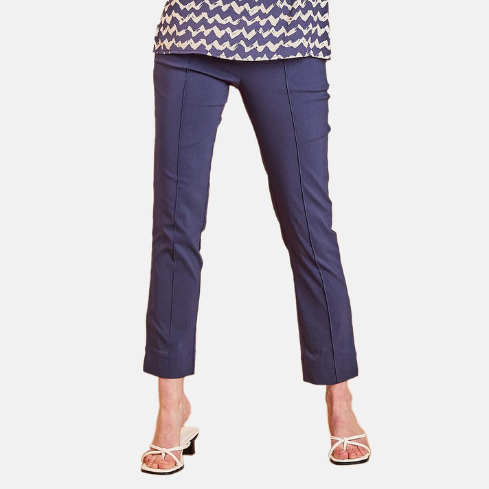 Emreco Pintuck Front Bengaline Trouser (Size 20) - Navy 8225841 1