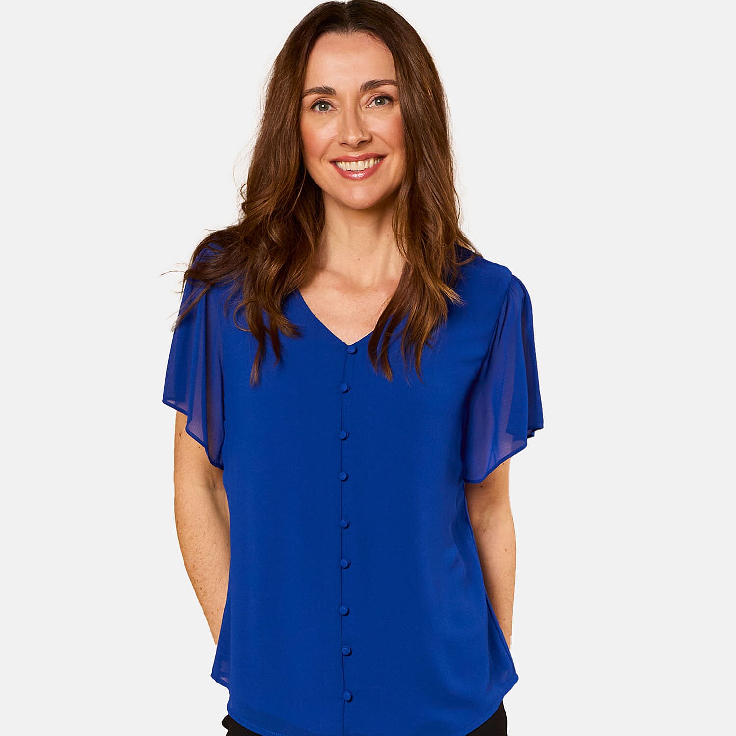 Emreco Polyester Blouse (Size 1x1 cm) - Royal Blue 7746781 1