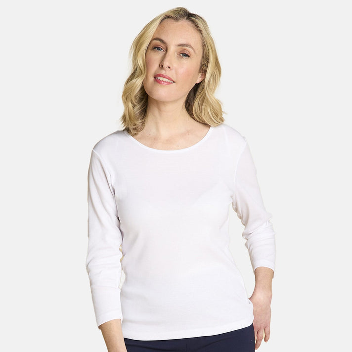 Emreco Quarter Sleeve Basic T-Shirt (Size 12) - White 8238752 1