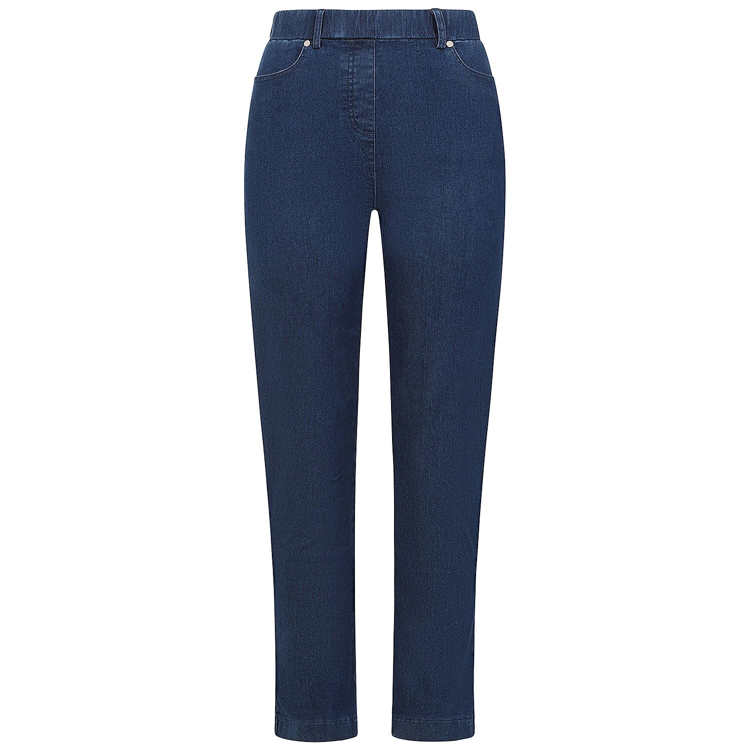 Emreco Comfortable Stretch Denim Ankle Grazer Trousers with 27 Inch Inseam V32514061 2