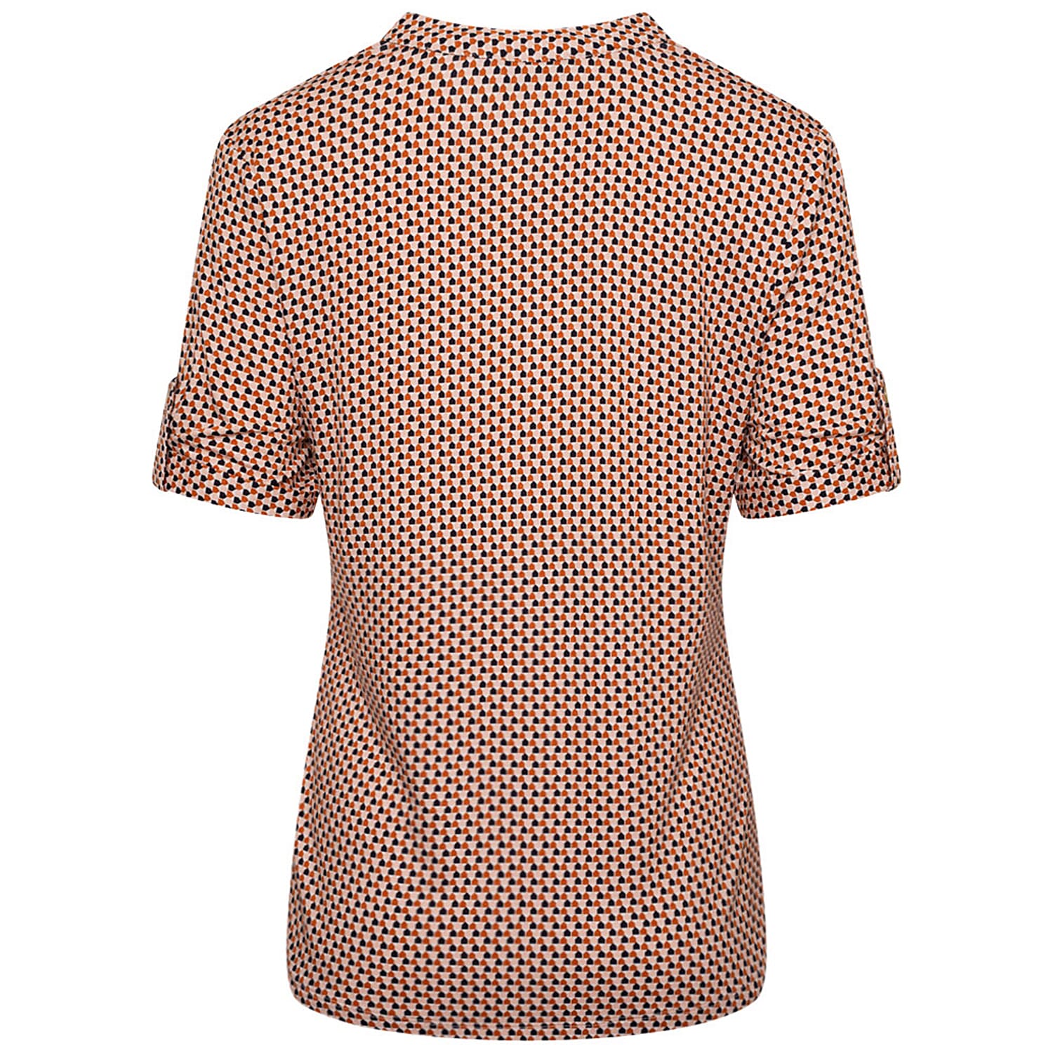 Emreco Short Sleeves Double Pocket Printed Blouse - Brown 7554099 3