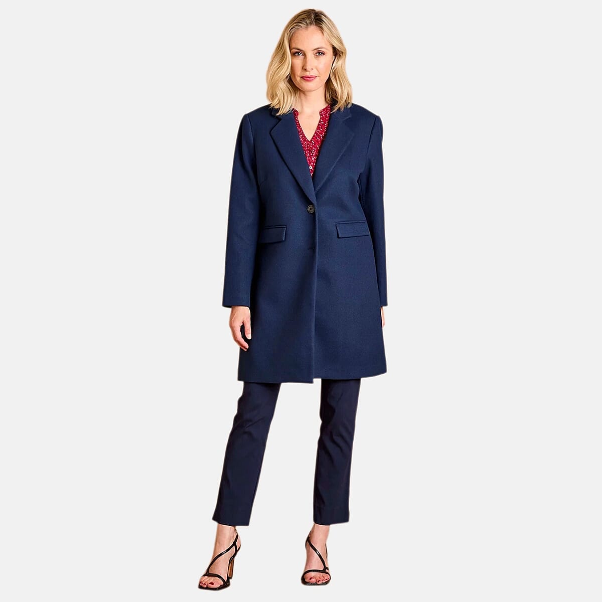 Emreco Single Breasted Revere Collar Coat (Size 16) - Midnight 8095575 0