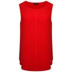 Emreco Sleeveless Top Oversized Crinkle (Size 10) - Red