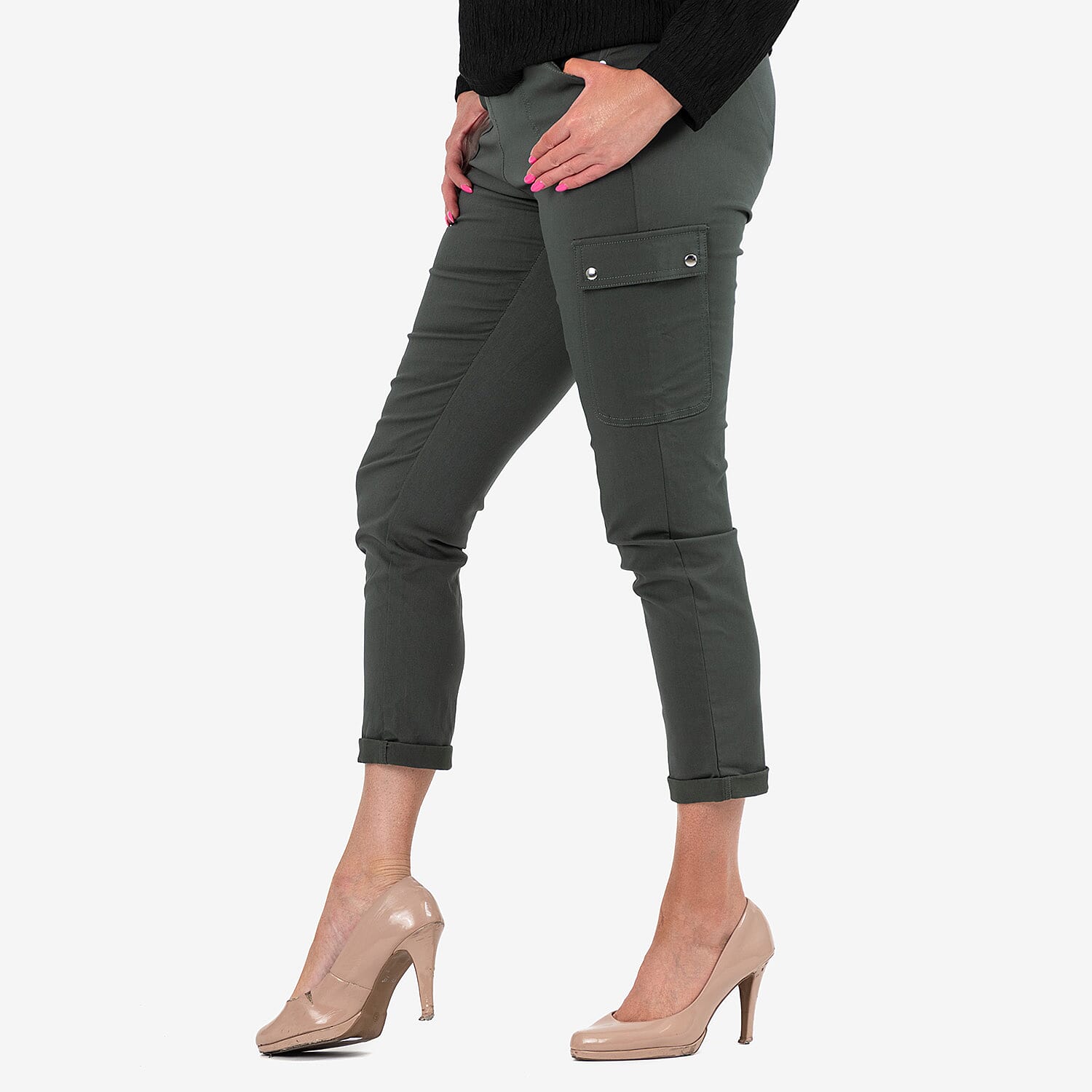 Emreco Stretch Bengaline Combat Utility Trouser (Size 12) - Dark Khaki 7750634 2