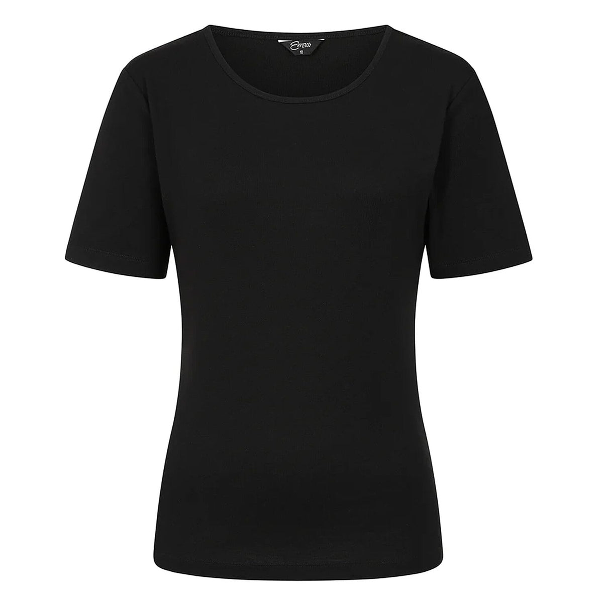 Emreco Short Sleeves Crew Neck T-Shirt (Size 16) - Black V32532805 2