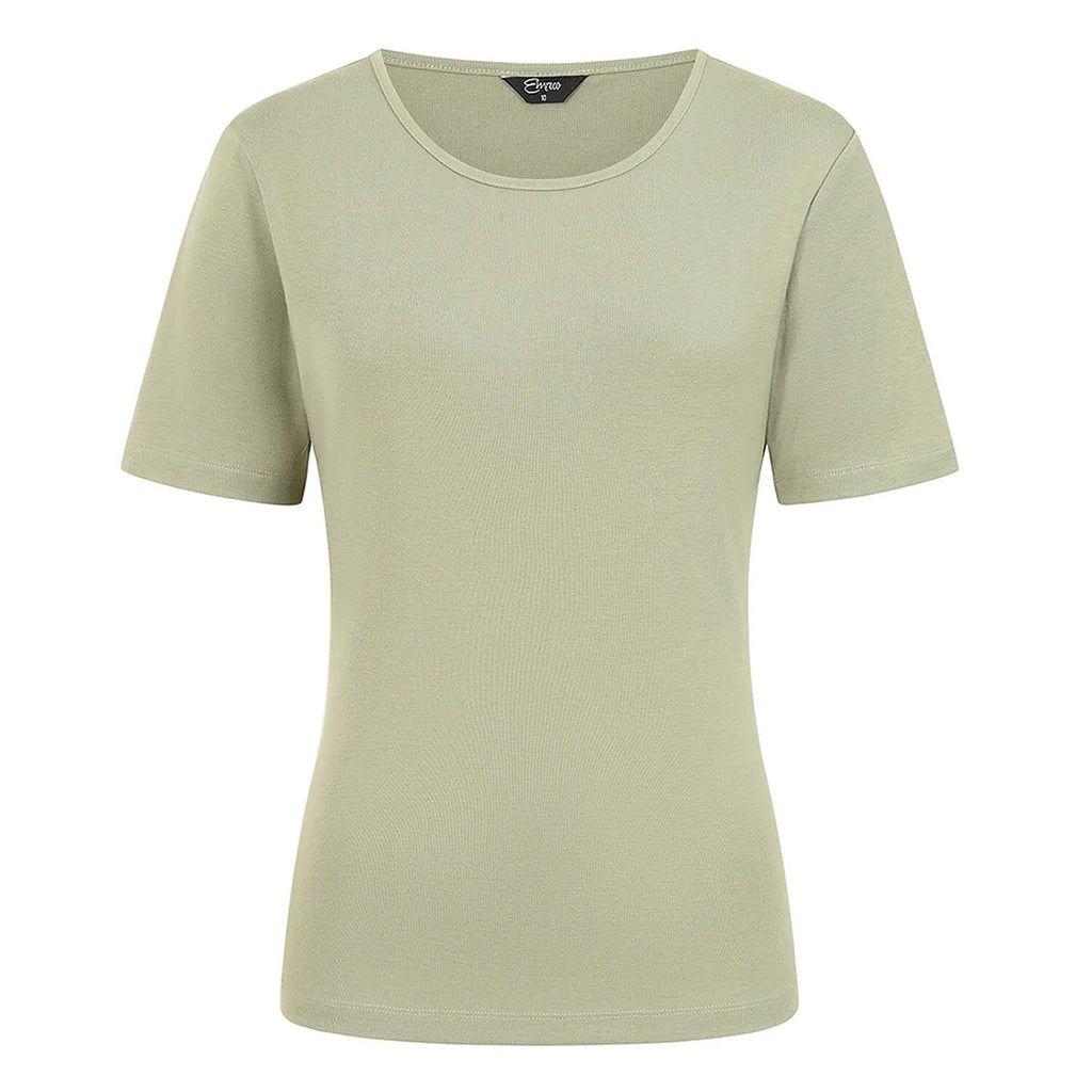 Emreco Short Sleeves Crew Neck T-Shirt (Size 18) - Khaki