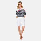 Emreco Tailored Stretch Bengaline Smart Short (Size 10) - White