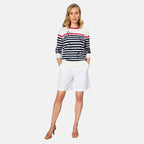 Emreco Tailored Stretch Bengaline Smart Short (Size 10) - White