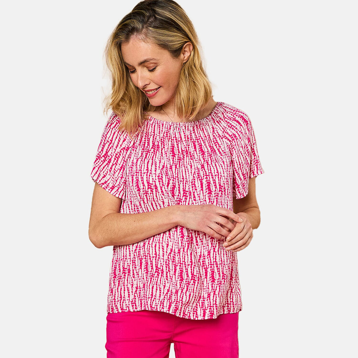 Emreco Viscose Top (Size 10) - Pink &amp; White 7763001 2