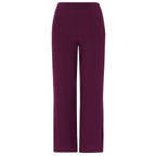 Emreco Wide Leg Ity Pant-Trouser - Berry
