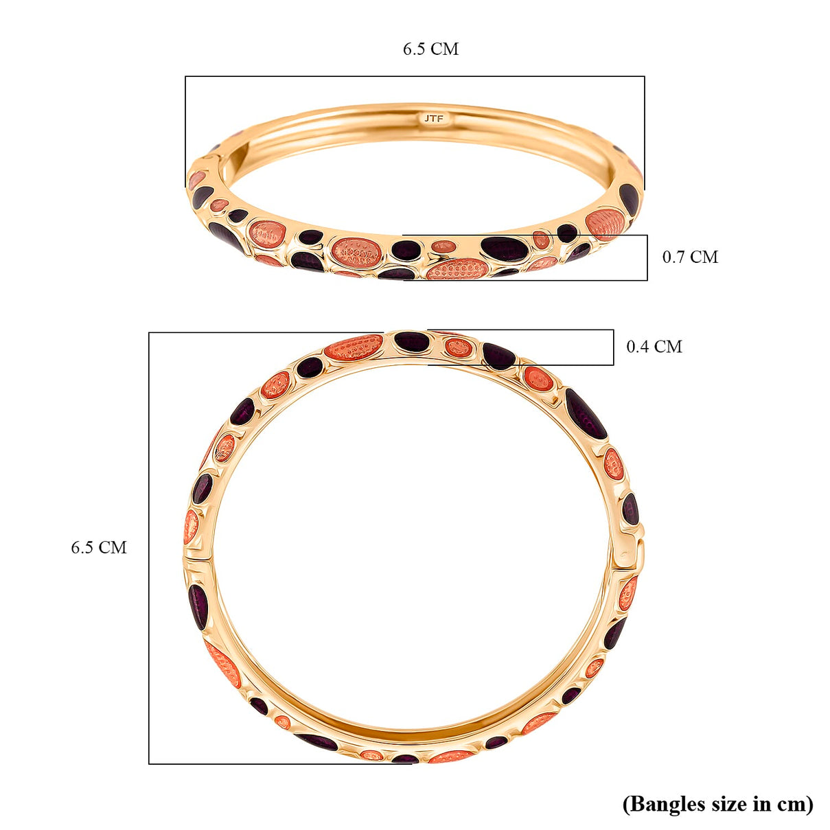 Designer Closeout - Enameled Bangle (Size 7.5) 8273403 6