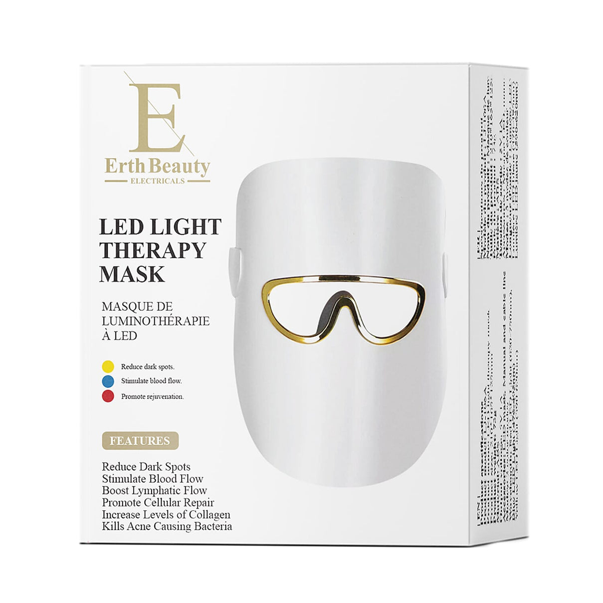 ErthBeauty Hydra Glow Led Therapy Set (Led Light Therapy Mask White With Ha Serum) 8198459 6