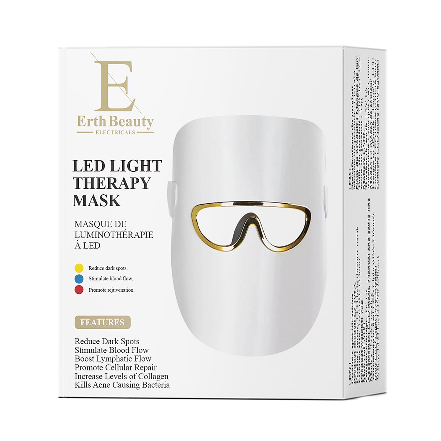 ErthBeauty Hydra Glow Led Therapy Set (Led Light Therapy Mask White With Ha Serum) 8198459 6