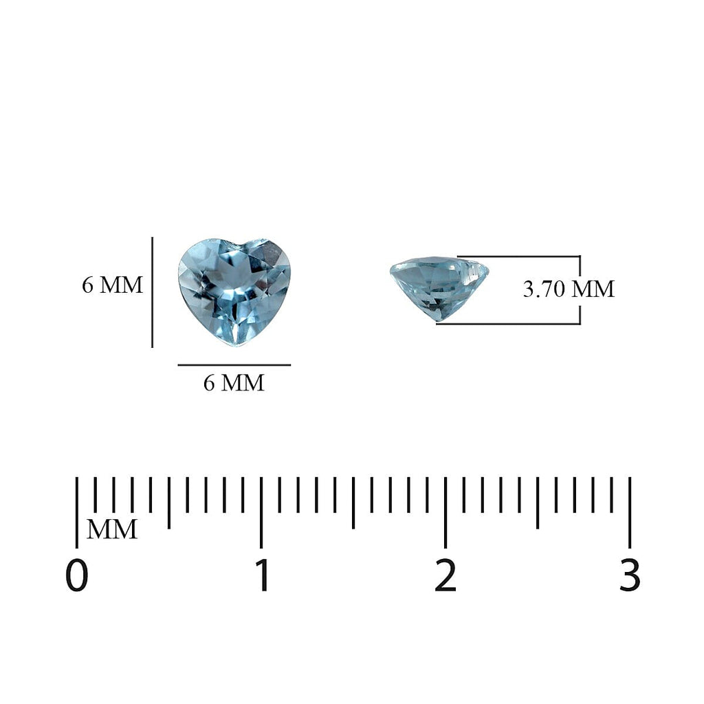 Espirito Santo Aquamarine Heart 6.0mm