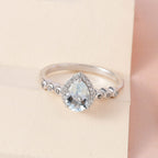 Espirito Santo Aquamarine and Natural Zircon Ring in Platinum Overlay Sterling Silver 1.12 Ct