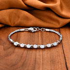 Royal Bali Collection Mega Closeout - Ethiopian Opal Borobudur Bracelet (Size 7.5) with Lobster Clasp in Sterling Silver 2.40 Ct, Silver Wt. 10.50 Gms.