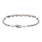 Royal Bali Collection Mega Closeout - Ethiopian Opal Borobudur Bracelet (Size 7.5) with Lobster Clasp in Sterling Silver 2.40 Ct, Silver Wt. 10.50 Gms.