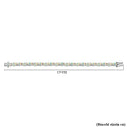AAA Ethiopian Opal Tennis Bracelet (Size - 7)  Rhodium Overlay Sterling Silver 13.42 Ct, Silver Wt. 12.56 Gms.