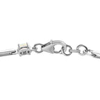 Ethiopian Welo Opal Bracelet (Size - 7.5) in Platinum Overlay Sterling Silver, Silver Wt. 7.00 Gms.