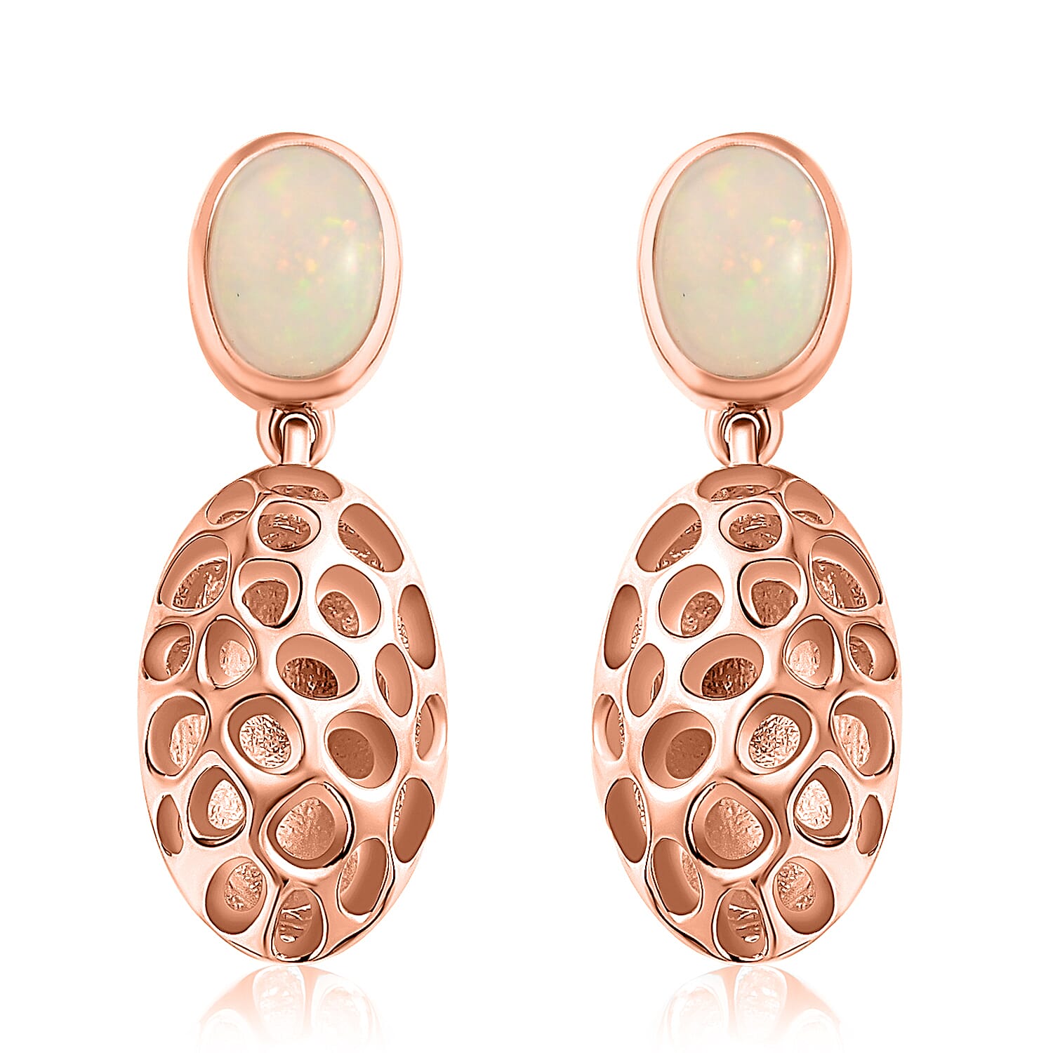 Ethiopian Opal Earring  Sterling Silver 1.25 ct  1.250  Ct. 3881980 0