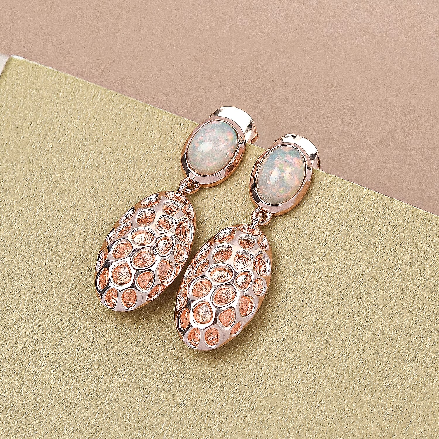 Ethiopian Opal Earring  Sterling Silver 1.25 ct  1.250  Ct. 3881980 2