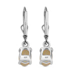 Ethiopian Opal Earring with Lever Back in Platinum Overlay Sterling Silver 1.01 Ct.