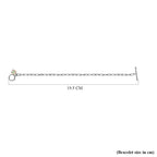 D'Joy Ethiopian Welo Opal Paperclip Bracelet (Size - 7.5) with T Bar Clasp in Platinum Overlay Sterling Silver