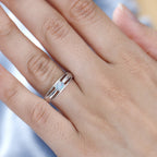Ethiopian Opal  Fancy Ring in Platinum Overlay Sterling Silver 0.56 ct  0.235  Ct.