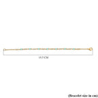 EverTrue Ethiopian Opal Line Bracelet (Size - 7.5) in Yellow Gold Plated 1.22 Ct.