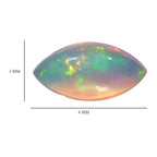 Ethiopian OpalMarquee Gemstone 0.41 Ct.