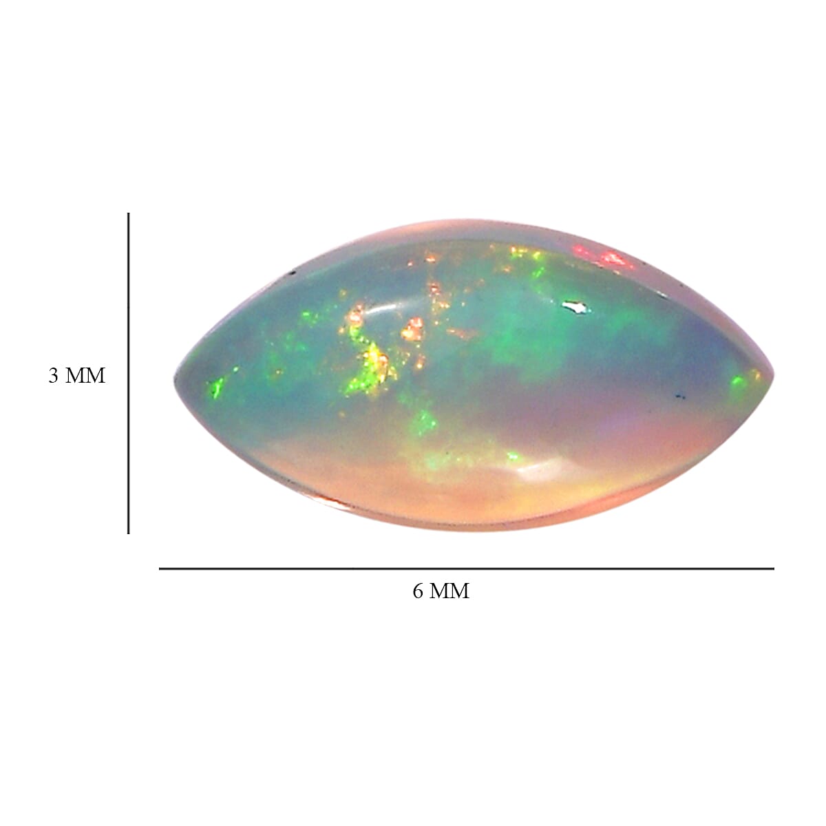 Set of 3 Ethiopian Opal Loose Gemstones in Marquee Shape 0.41 Ct. 8062375 4
