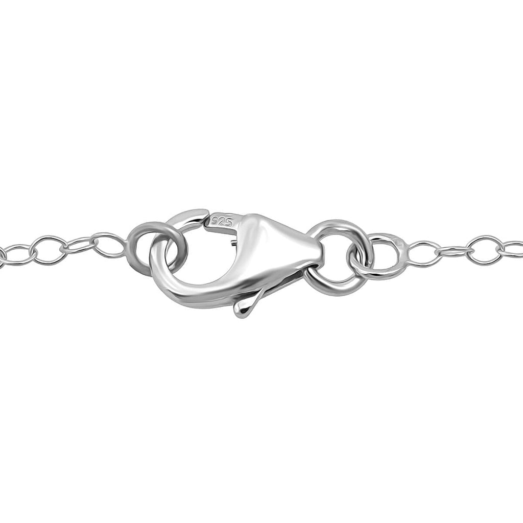 D'joy Ethiopian Opal & Moissanite Pendant with Chain (Size 20) in Rhodium Overlay Sterling Silver