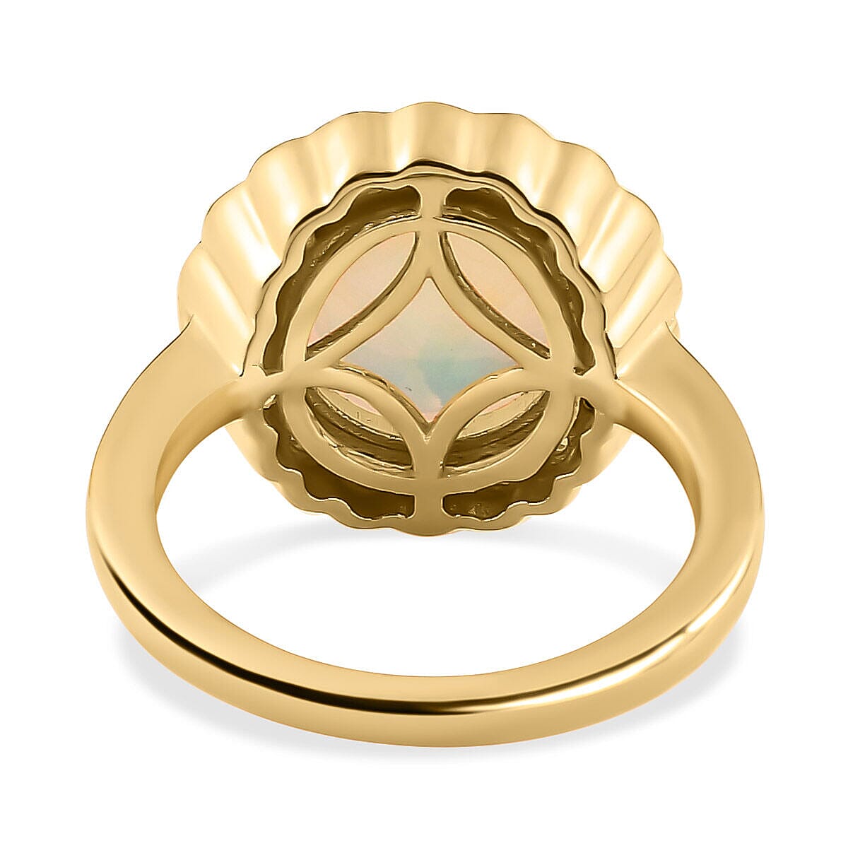 Ethiopian Welo Opal and Multi-Tourmaline Ring in 18K Vermeil Yellow Gold Plated Sterling Silver 3.00 Ct 7235752 9