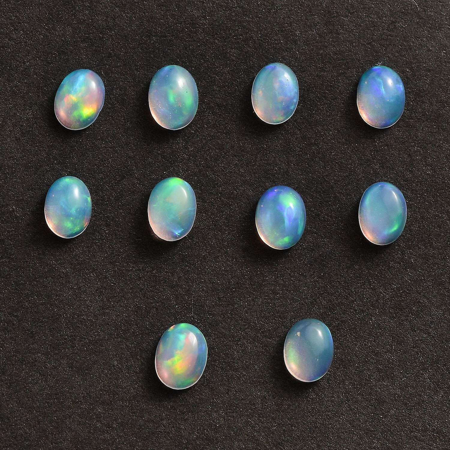 Set of 10 Ethiopian Opal Loose Gemstones in Oval Shape (4x3mm) 7936265 2