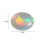 Ethiopian Opal Oval 4x3 mm