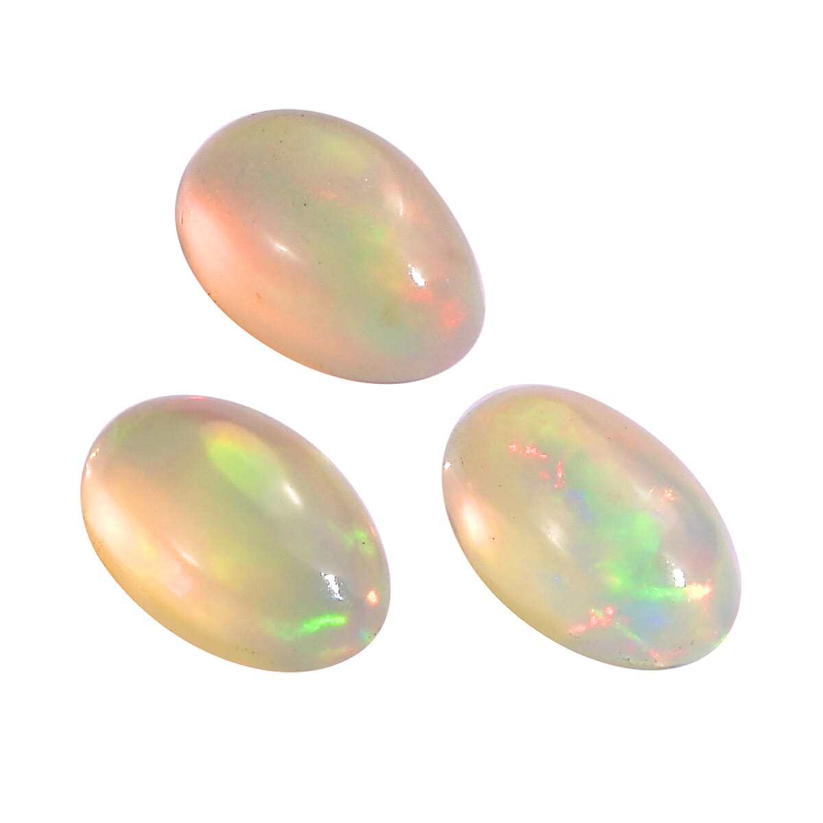 Set of 3 Ethiopian Opal Loose Gemstones in Oval Shape  0.41 Ct. 8062376 2