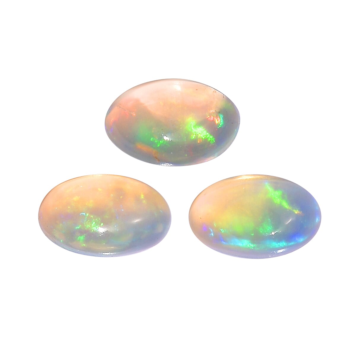 Set of 3 Ethiopian Opal Loose Gemstones in Oval Shape 0.42 Ct. 8062377 0
