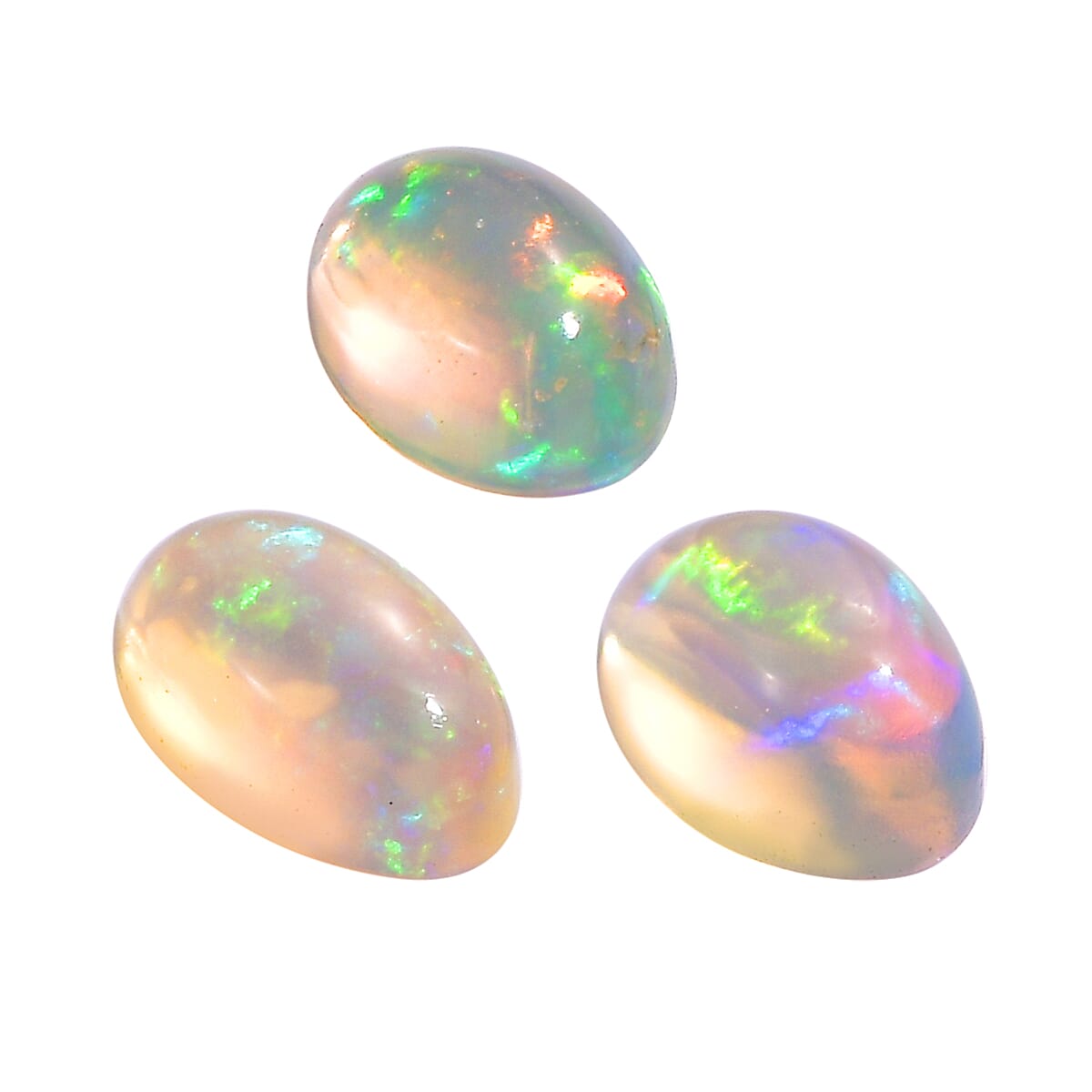 Set of 3 Ethiopian Opal Loose Gemstones in Oval Shape 0.42 Ct. 8062377 2