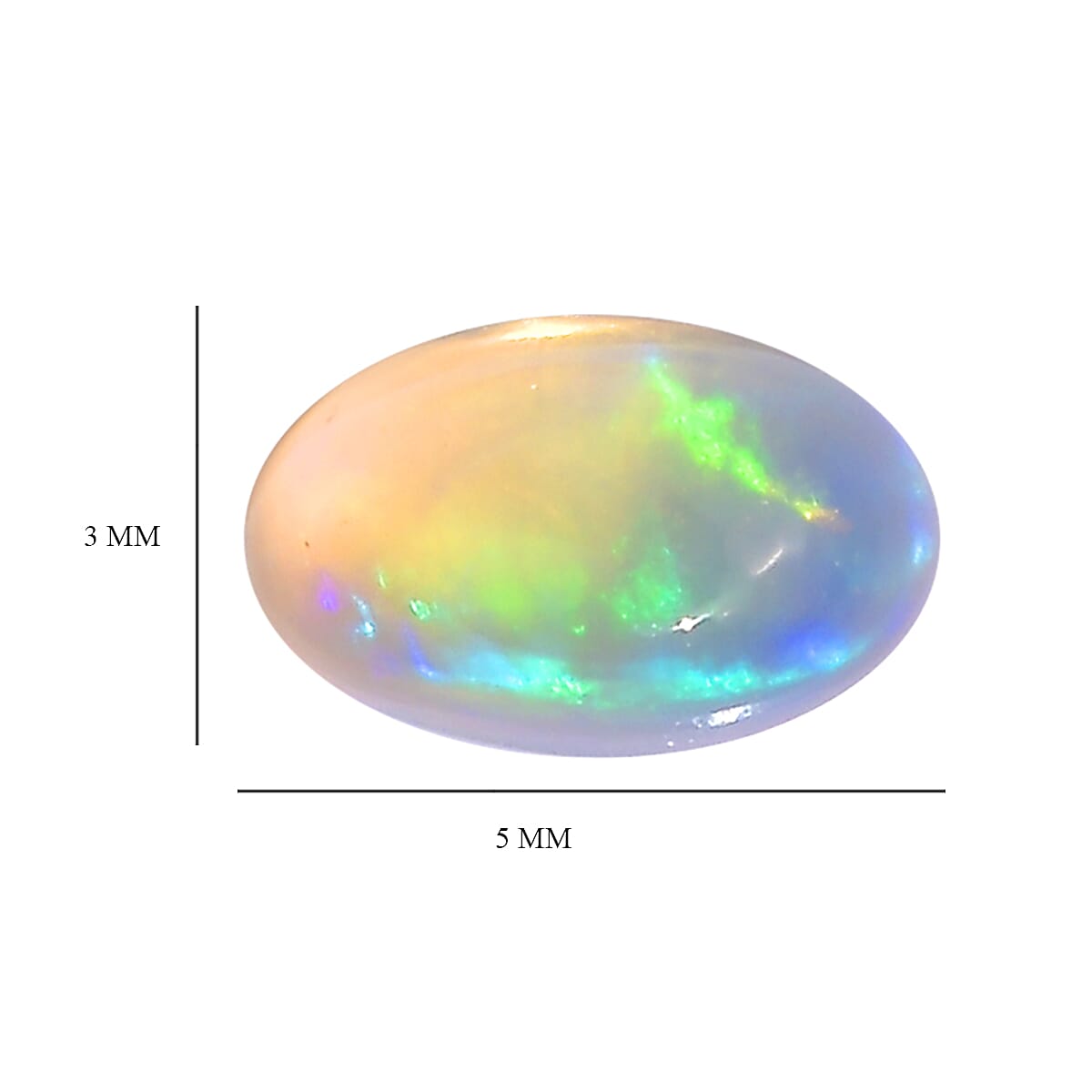 Set of 3 Ethiopian Opal Loose Gemstones in Oval Shape 0.42 Ct. 8062377 4