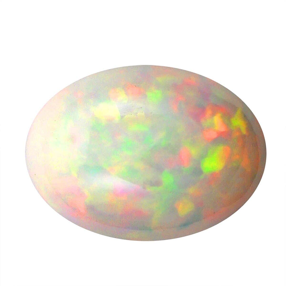 Appraised and Certified 22.59 Ct. Oval Shaped AAAA Ethiopian Opal Loose Gemstone 7890025 0