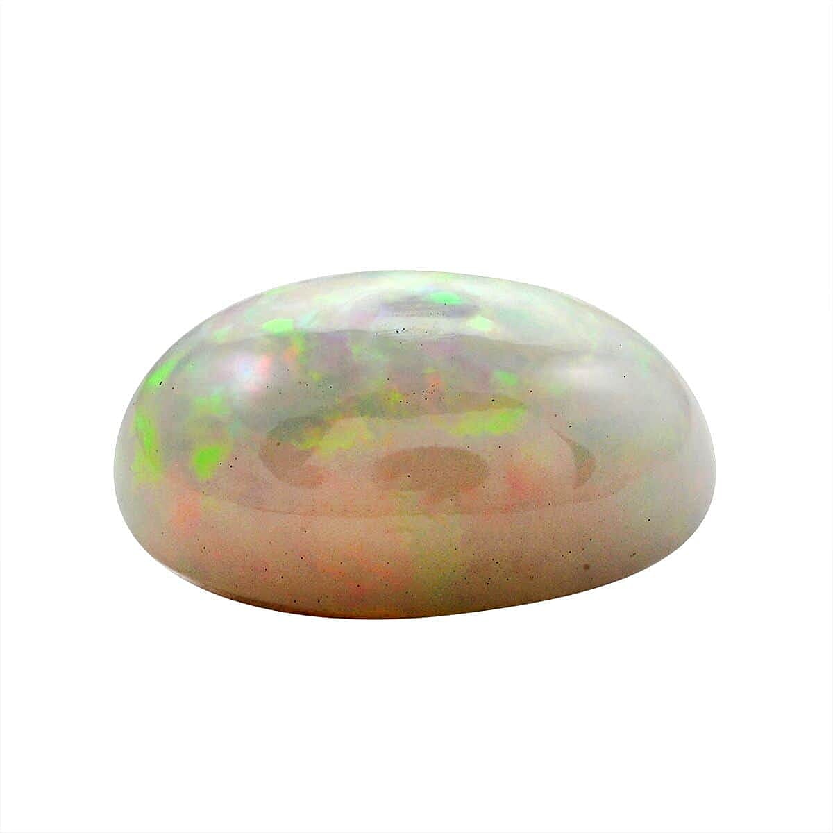 Appraised and Certified 22.59 Ct. Oval Shaped AAAA Ethiopian Opal Loose Gemstone 7890025 1